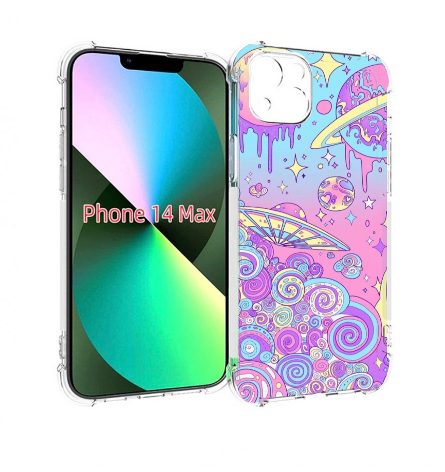 

Чехол MyPads ванильные планеты для iPhone 14 Plus (6.7), Прозрачный, Tocco