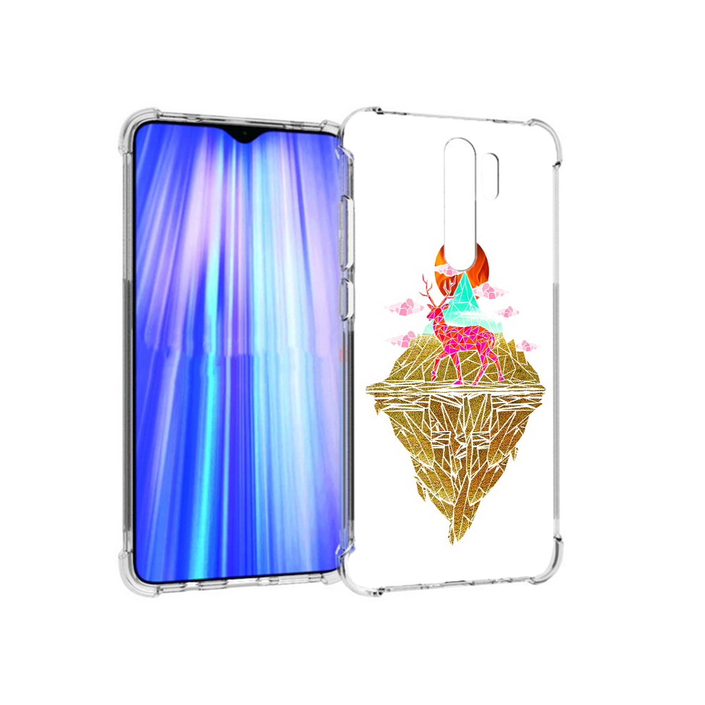 

Чехол MyPads Tocco для Xiaomi Redmi Note 8 Pro розовый олень абстракция (PT135544.276.586), Прозрачный, Tocco