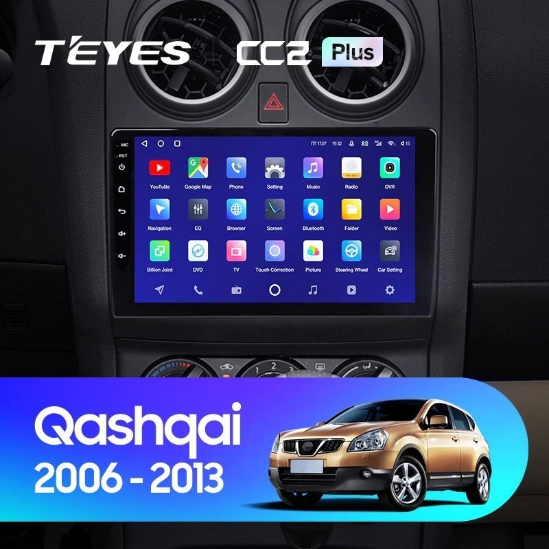 Штатная магнитола Teyes CC2L Plus 232 Nissan Qashqai 1 J10 2006-2013 F1 2010000₽