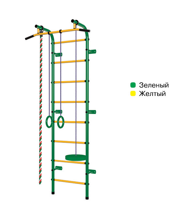 фото Спортивный комплекс пионер с1нм зелёно/жёлтый pioneer