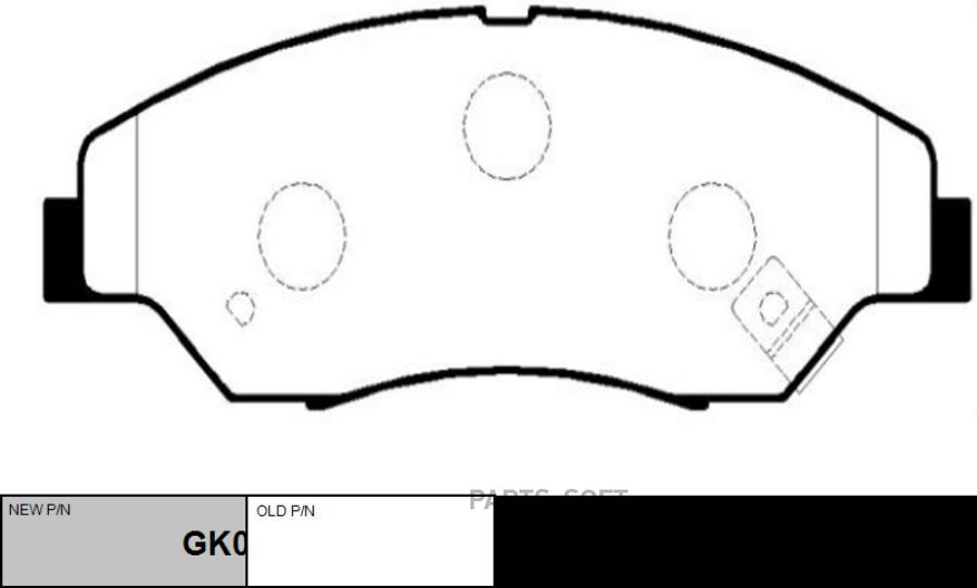 Тормозные колодки Ctr передние дисковые CKKK16