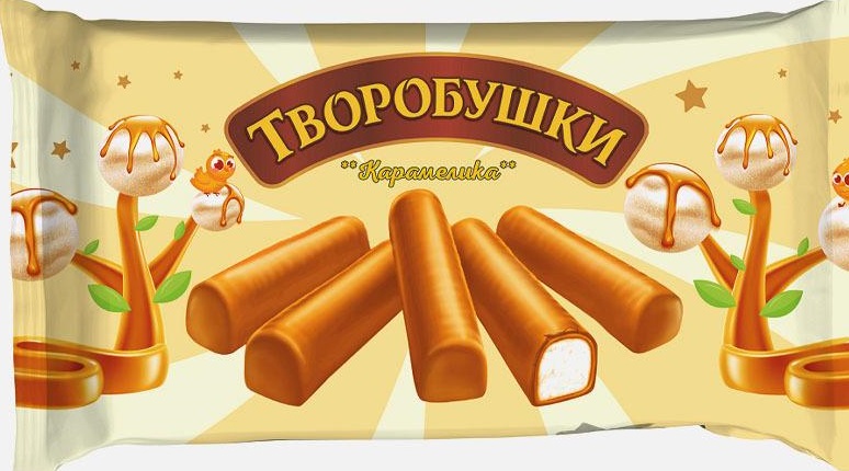 

Сырок творожный Творобушки Карамелика, глазированный, 21%, 150 г