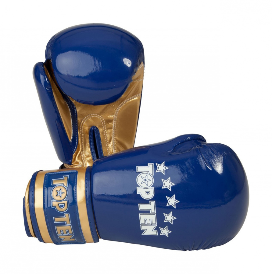 Боксерские перчатки Top Ten Champion синие, 12 унций