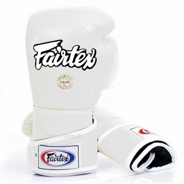 Боксерские перчатки Fairtex BGV-6 White белые, 16 унций