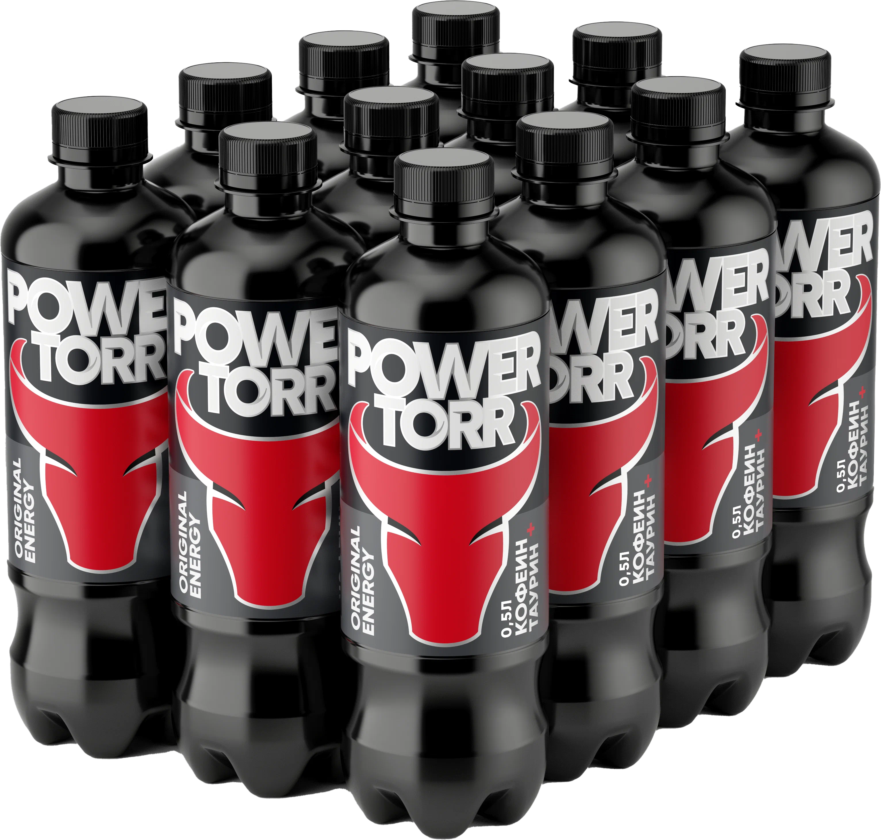 Энергетический напиток Power Torr Black, 0,5 л x 12 шт