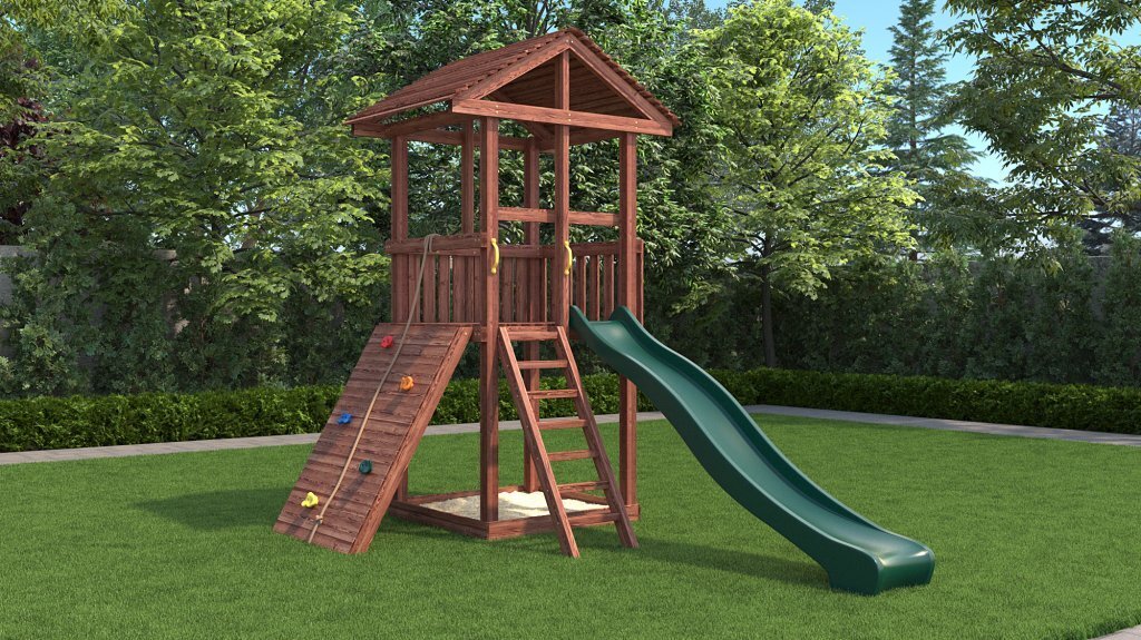 

Детская деревянная игровая площадка CustWood Family F1, Family F1