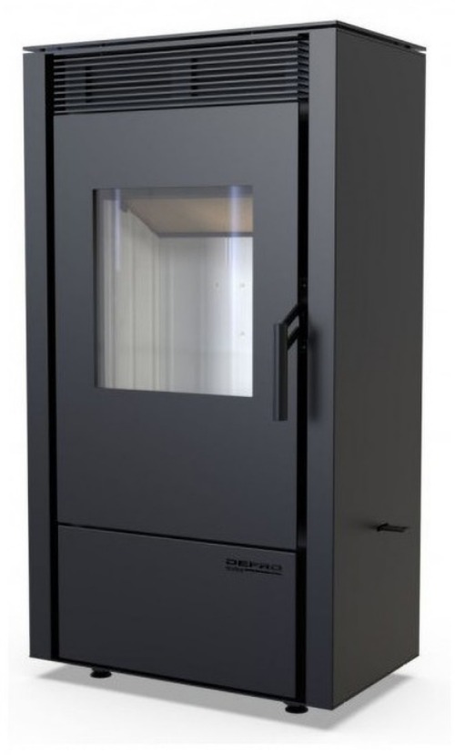 Дровяная печь DEFRO HOME VIVA, черная сталь