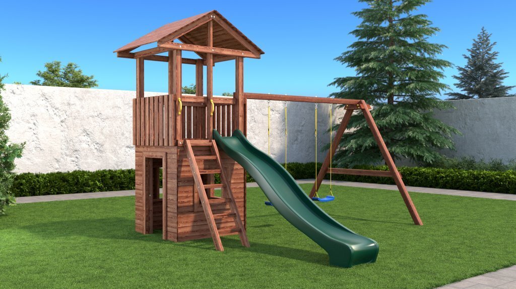 

Детская деревянная игровая площадка CustWood Family F13, Family F13