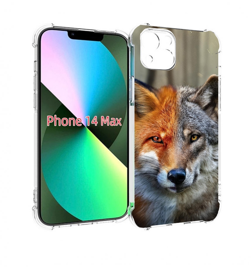 

Чехол MyPads волк-лиса для iPhone 14 Plus (6.7), Прозрачный, Tocco
