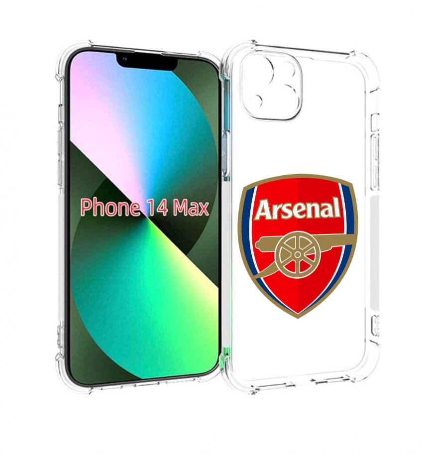 

Чехол MyPads ФК Арсенал логотип для iPhone 14 Plus (6.7), Прозрачный, Tocco