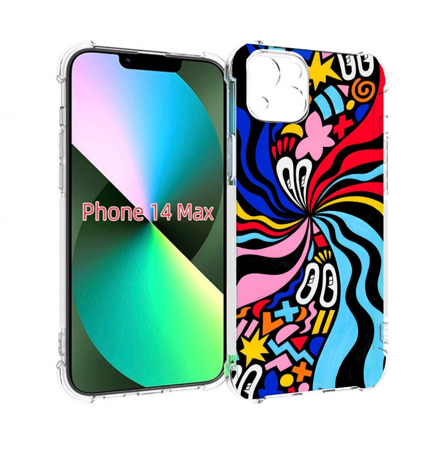 

Чехол MyPads волнистая-абстракция для iPhone 14 Plus (6.7), Прозрачный, Tocco