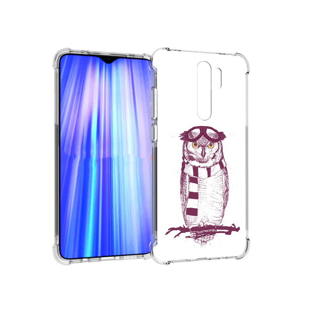 

Чехол MyPads Tocco для Xiaomi Redmi Note 8 Pro сова-летчик (PT135544.276.612), Прозрачный, Tocco