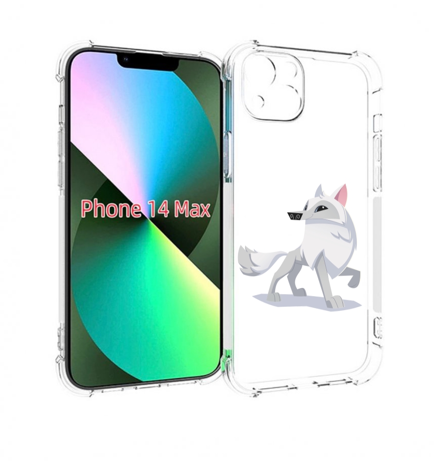 

Чехол MyPads волчок-серый для iPhone 14 Plus (6.7), Прозрачный, Tocco