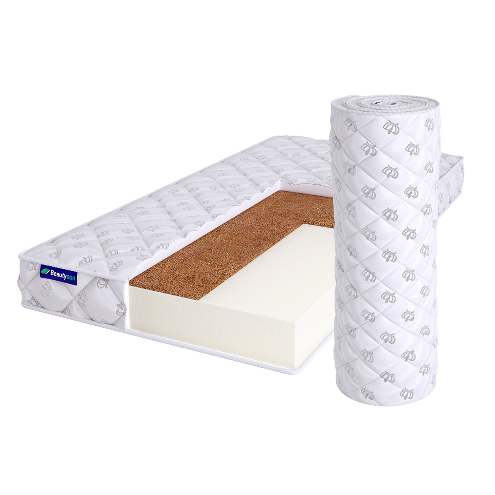 

Матрас BeautySon FOAM 10 Cocos 75х190, Белый, FOAM 10 Cocos