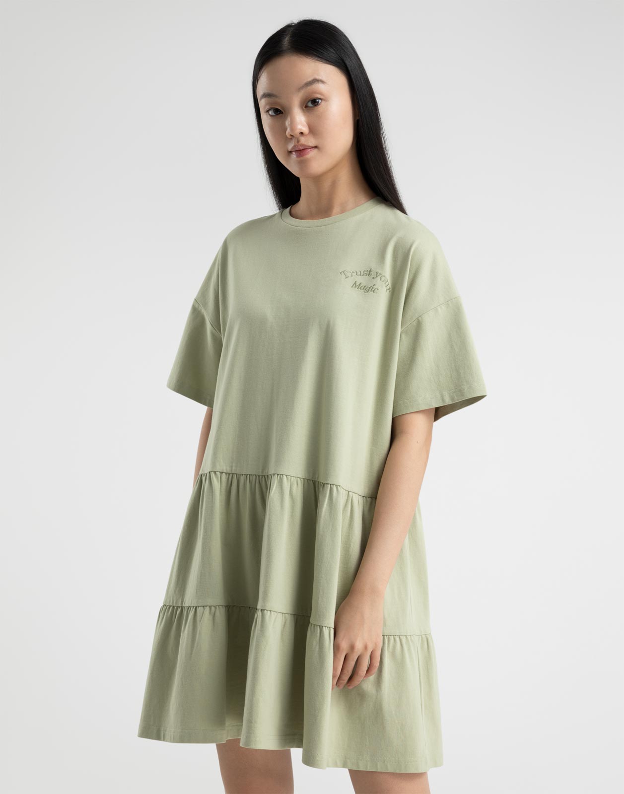 

Платье женское Gloria Jeans GDR025329 хаки L, GDR025329
