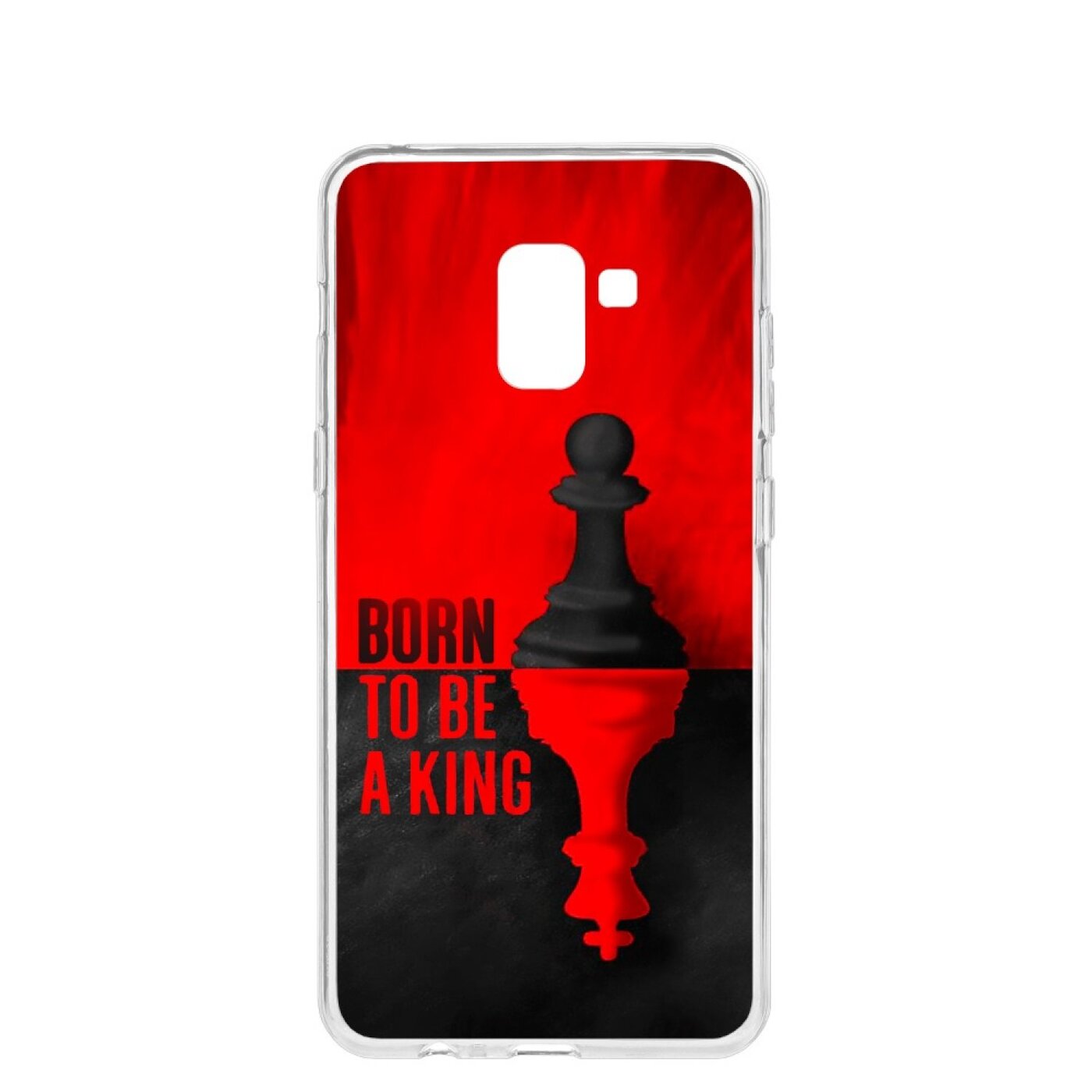 фото Чехол на samsung galaxy a8+ 2018 (a730) kruche print born to be a king 1 кruче