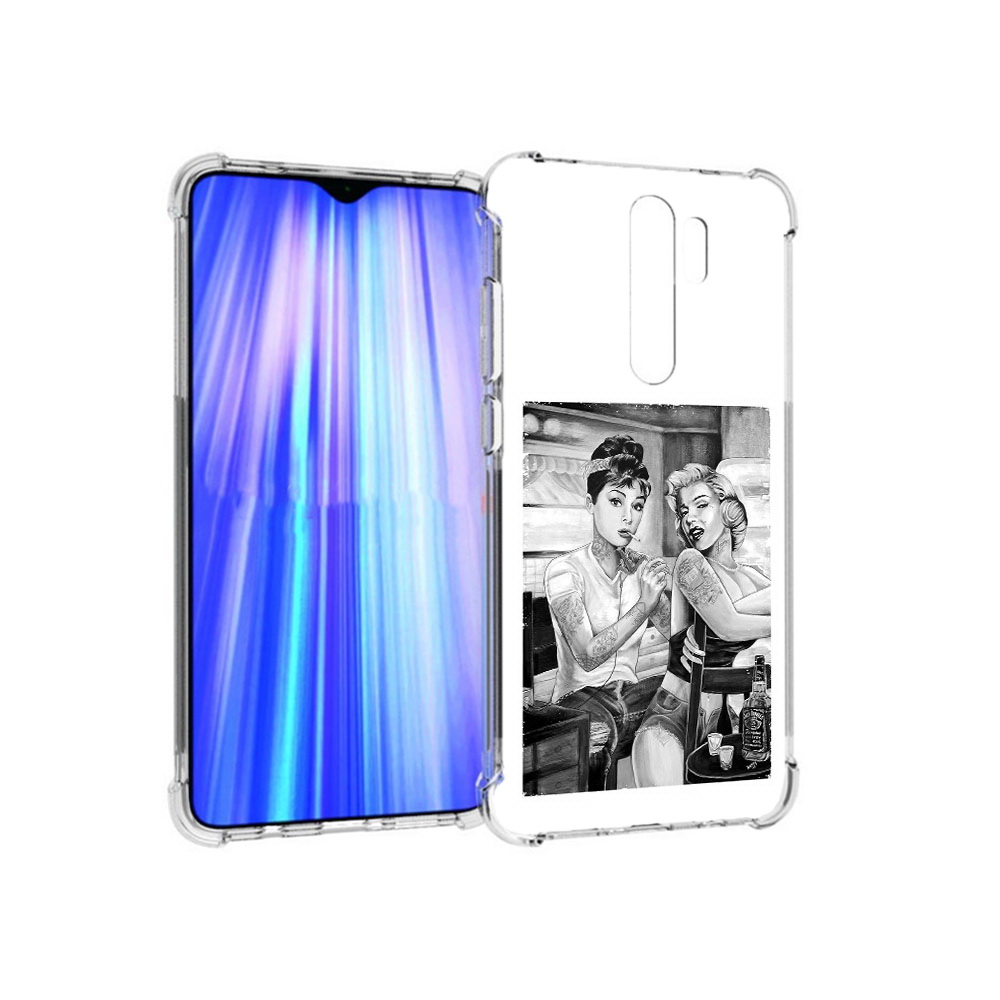 

Чехол MyPads Tocco для Xiaomi Redmi Note 8 Pro тату мастер (PT135544.276.637), Прозрачный, Tocco