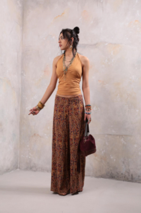 

Брюки женские Saman Butik 18473 коричневые M (доставка из-за рубежа), Коричневый, 18473