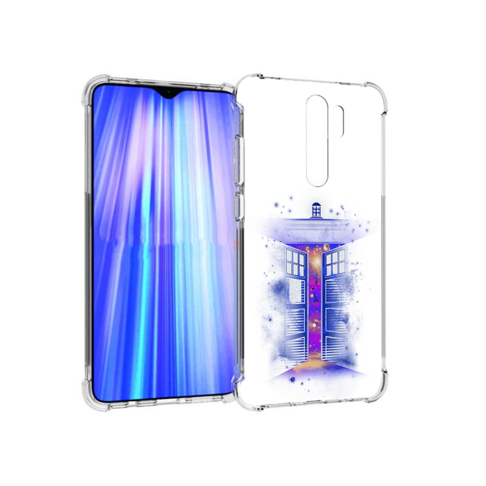 

Чехол MyPads Tocco для Xiaomi Redmi Note 8 Pro фиолетовый уголок абстракция, Прозрачный, Tocco