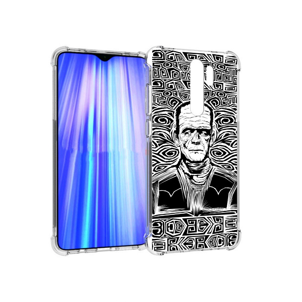 

Чехол MyPads Tocco для Xiaomi Redmi Note 8 Pro франкенштейн черно белый (PT135544.276.661), Прозрачный, Tocco