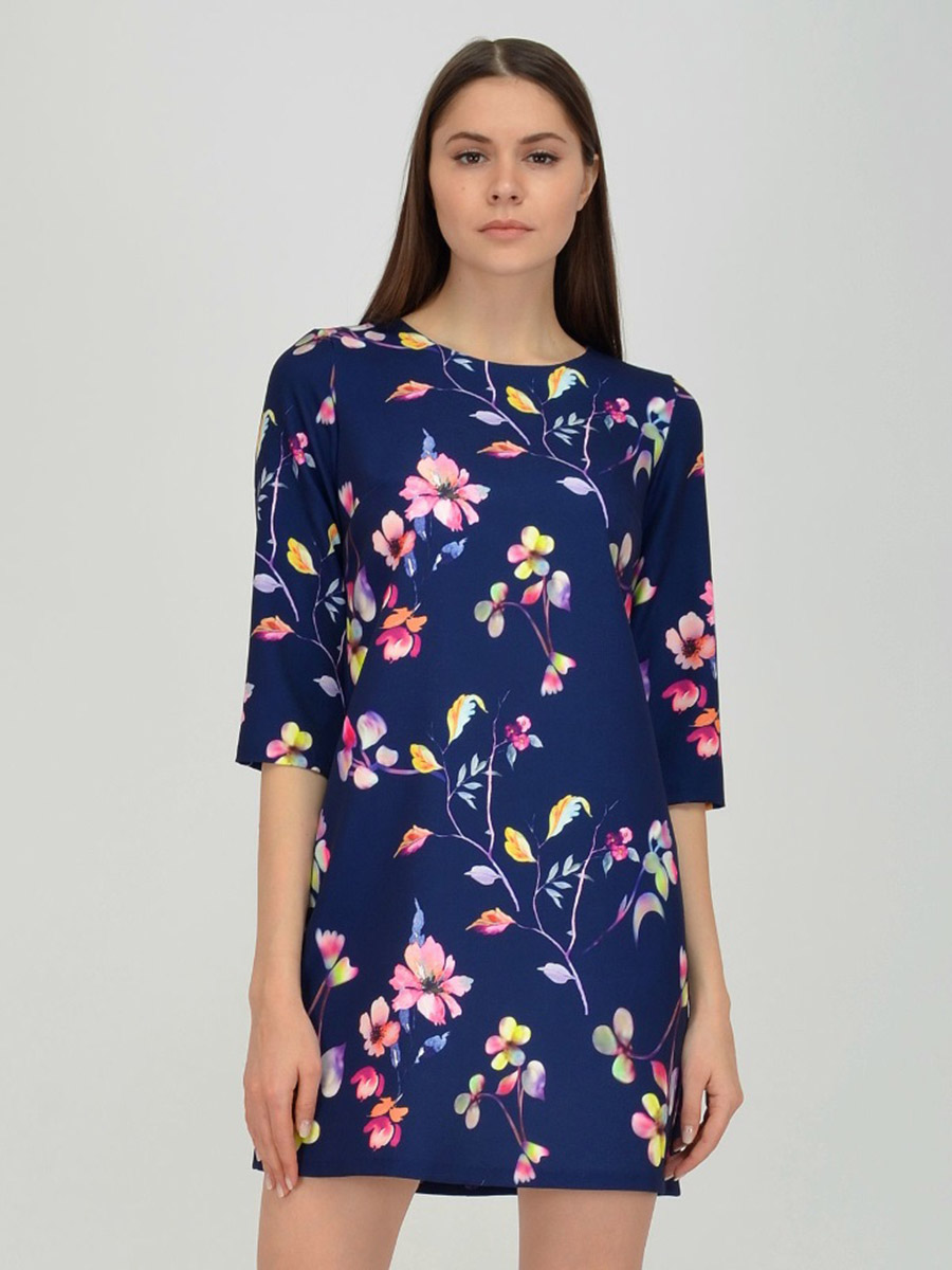 

Платье женское 1001dress VI00138BL синее 48 RU, VI00138BL