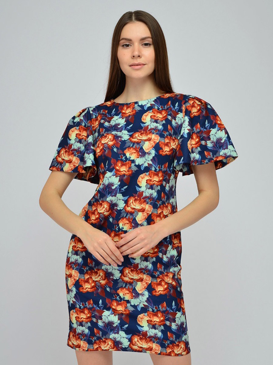 

Платье женское 1001dress VI00105BL синее 46 RU
