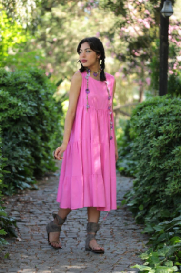 

Платье женское Saman Butik 19942 розовое M (доставка из-за рубежа), Розовый, 19942