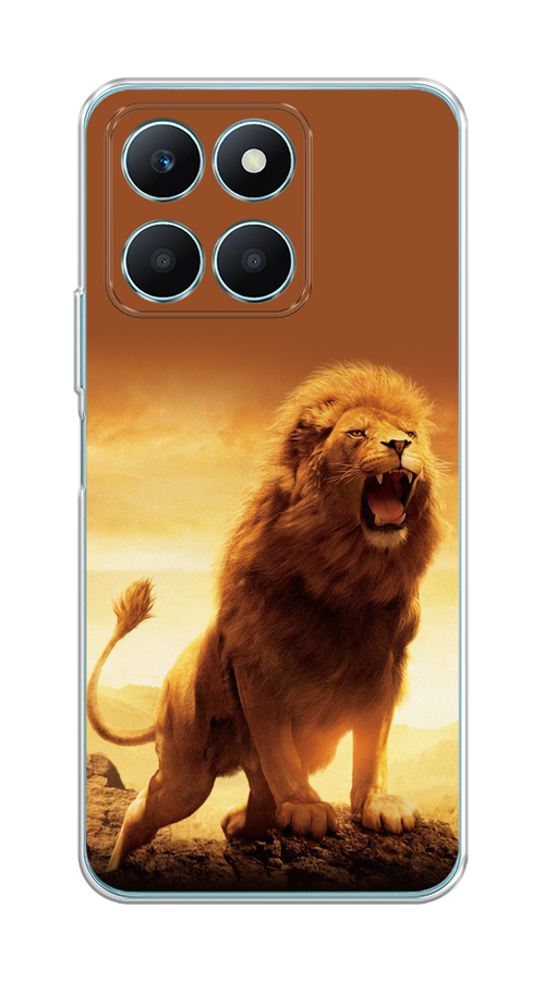

Чехол на Honor X6A "Львиный рык", Коричневый;желтый;оранжевый, 6122050-1