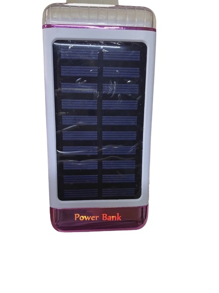 

Внешний аккумулятор на 10000 мАч на солнечной батарее, фиолетовый, Power Bank fast Charging, 10000 mAh