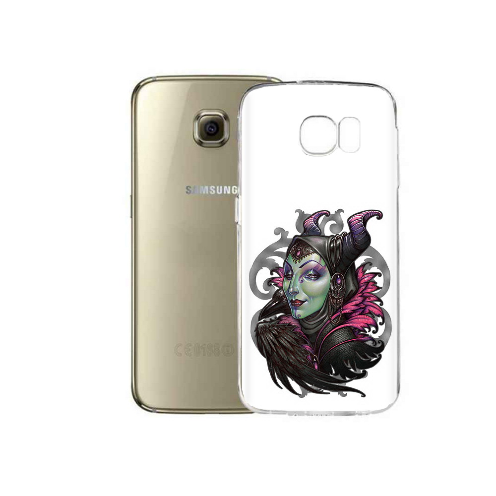 Чехол MyPads Tocco для Samsung Galaxy C5 Pro зеленая девушка с вороном (PT61139.577.357)