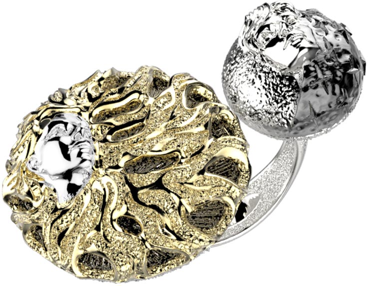 Кольцо из серебра р. 18 Spika Gold 10700-001-11