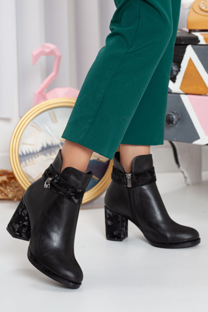 

Ботильоны женские Ayakkabı Frekansı AF-00000668-CLT черные 37 EU (доставка из-за рубежа), AF-00000668-CLT