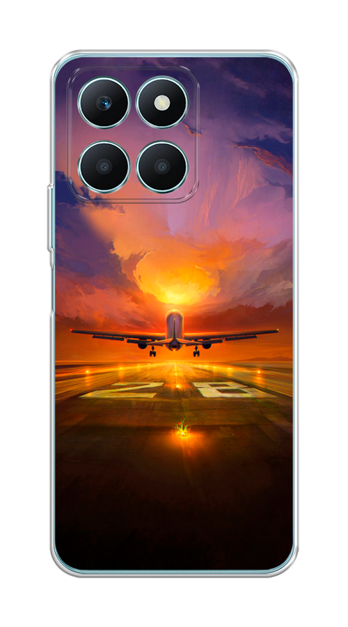 

Чехол на Honor X6A "Самолет на посадке", Оранжевый;синий, 6122050-1