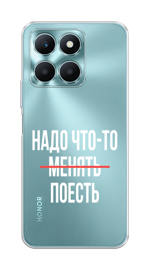 

Чехол на Honor X6A "Надо что-то поесть", Белый;красный, 6122050-1