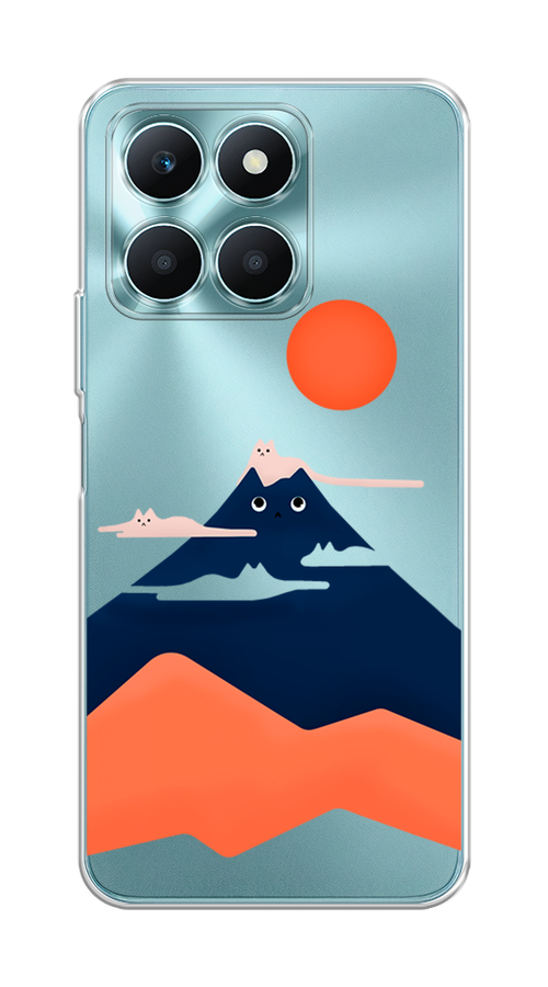 

Чехол на Honor X6A "Кот-гора", Черный;оранжевый, 6122050-1