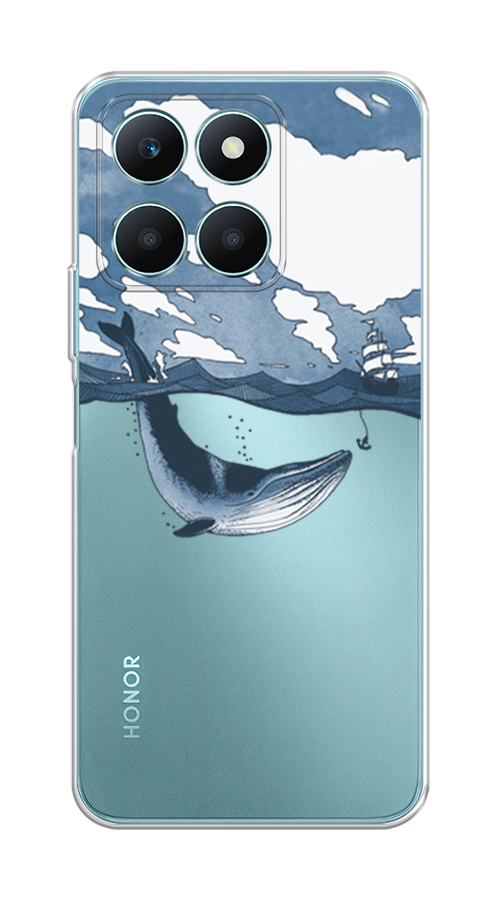 

Чехол на Honor X6A "Большой кит", Синий, 6122050-1