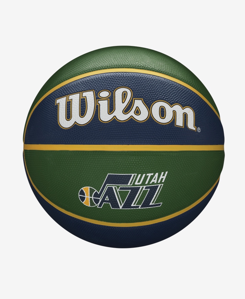 Мяч баскетбольный Wilson NBA Team Tribute Utah Jazz, размер 7, сине-зелёный