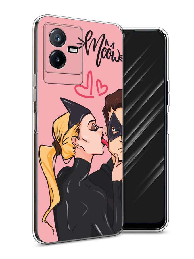 

Чехол Awog на Vivo Y73t "Kiss of Cat Woman", Розовый;черный;бежевый, 268050-1