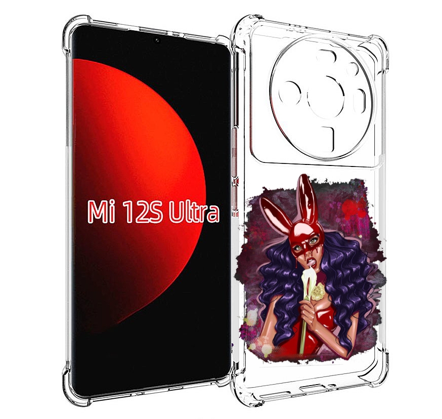 

Чехол MyPads девушка-с-текучей-маской женский для Xiaomi 12S Ultra, Прозрачный, Tocco