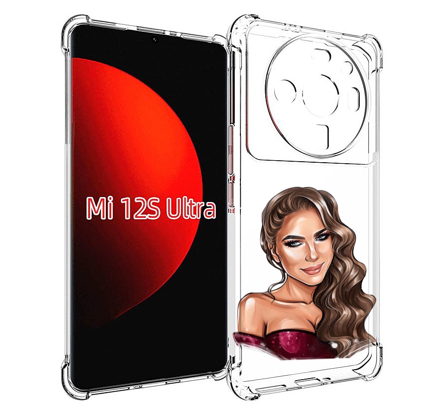 

Чехол MyPads девушка-с-улыбкой женский для Xiaomi 12S Ultra, Прозрачный, Tocco