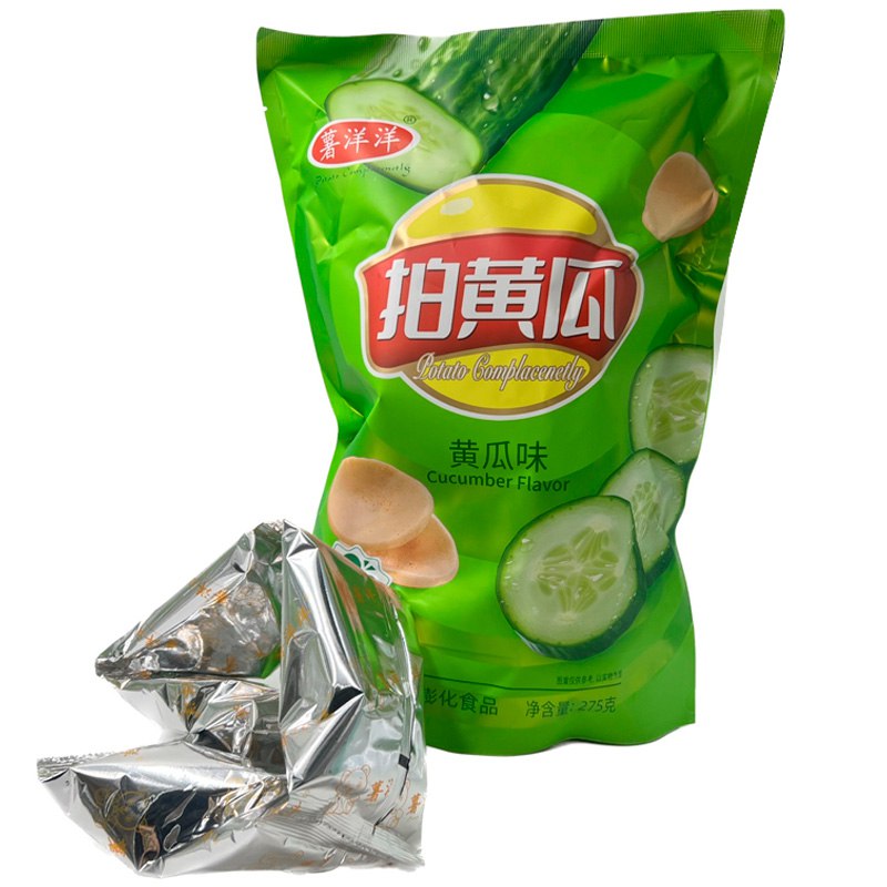 Чипсы азиатские ShuYangyang картофельные с огурцом, 264 г