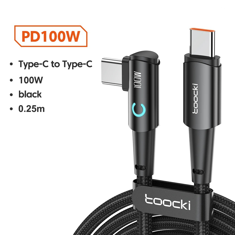 Кабель USB Type-C-USB Type-C Toocki TXCTT1-WYB01 0.25 м черный