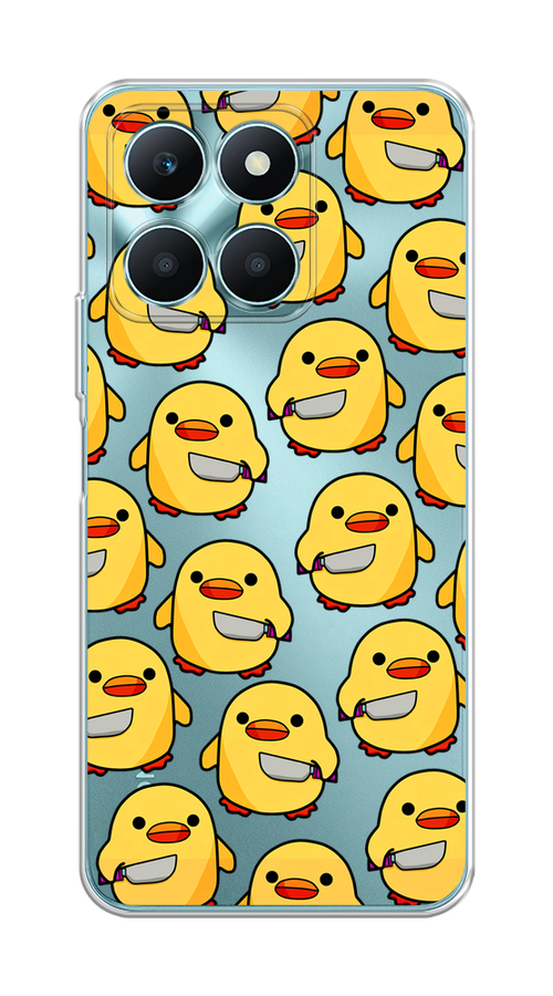 

Чехол на Honor X6A "Утка с ножом", Прозрачный;желтый;оранжевый, 6122050-1