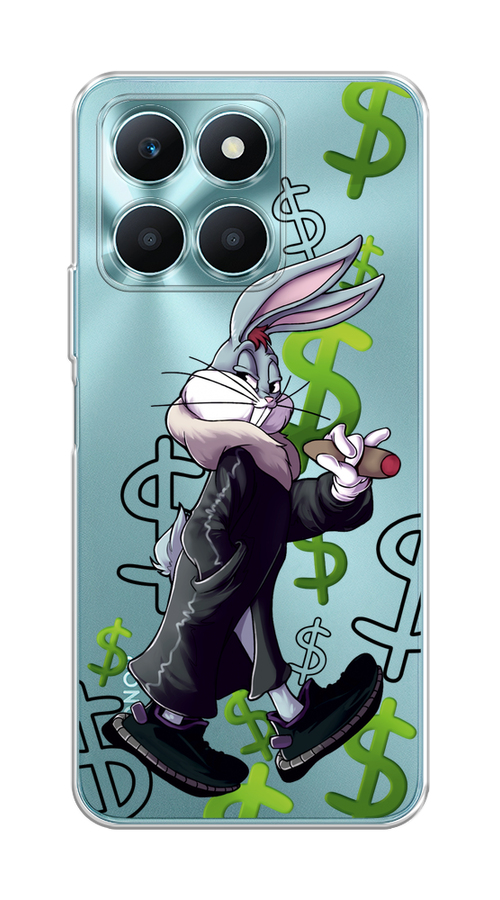 

Чехол на Honor X6A "Rich Bugs Bunny", Зеленый;черный;голубой, 6122050-1