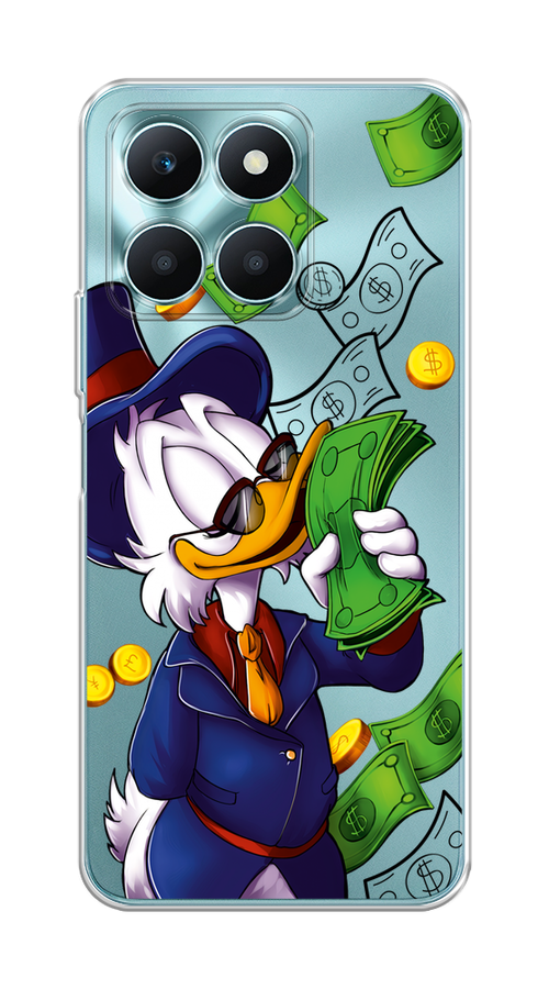 

Чехол на Honor X6A "Scrooge McDuck with Money", Синий;зеленый;белый, 6122050-1