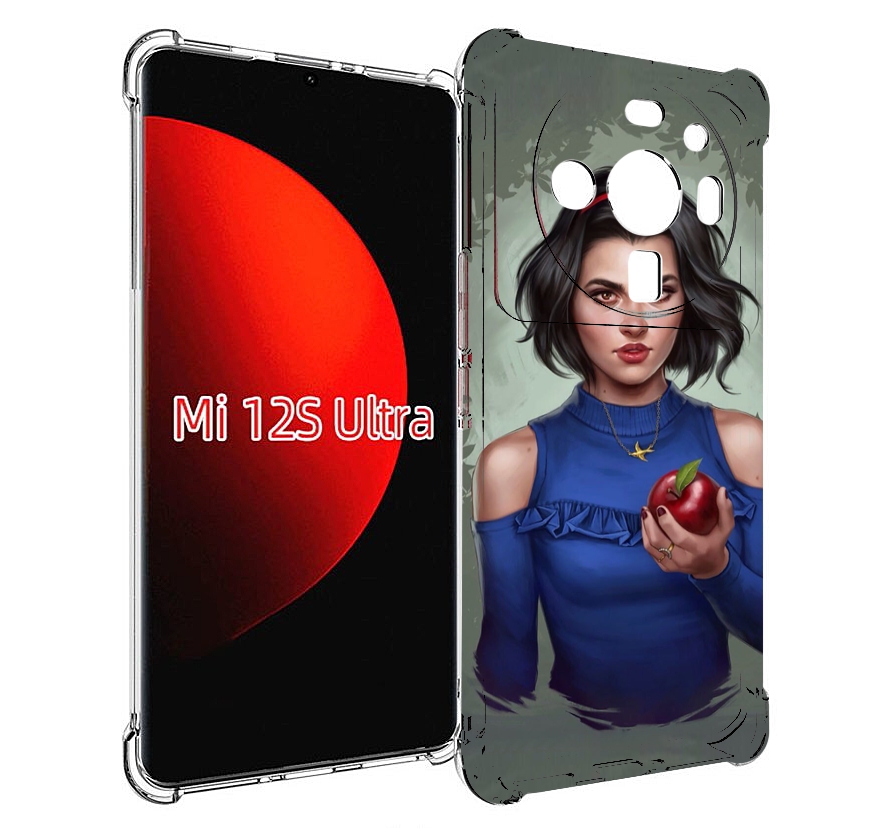 

Чехол MyPads девушка-с-яблоком женский для Xiaomi 12S Ultra, Прозрачный, Tocco