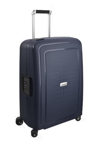 фото Чемодан унисекс samsonite u44-01001 синий/midnight blue; 49х29х69 см