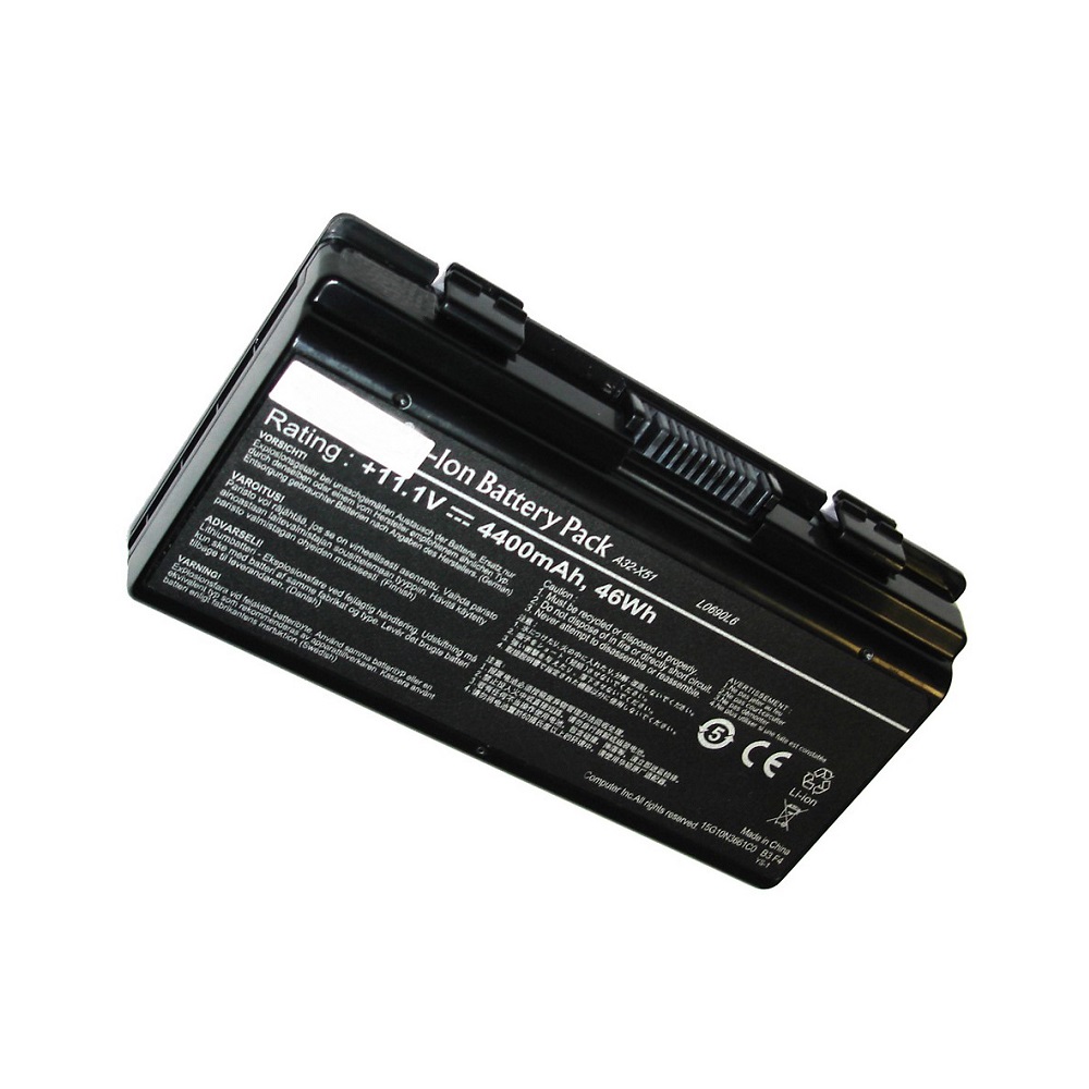 фото Аккумуляторная батарея для ноутбука asus x51r (a32-x51) 11.1v 4400mah черная oem