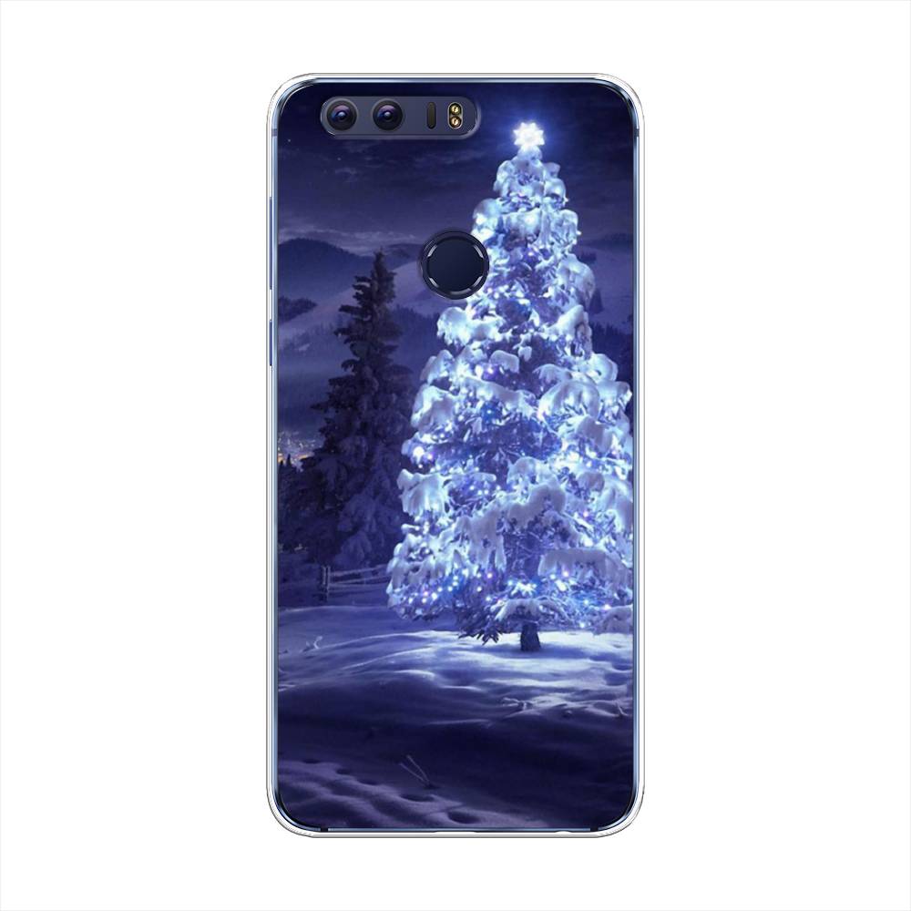 

Чехол на Honor 8 "Зима 4", Синий;черный;белый, 60950-2