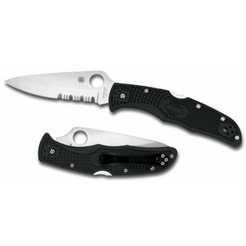 

Spyderco Endura 4, FRN Handle, Part Serrated, C10PSBK